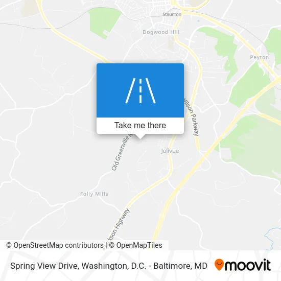 Spring View Drive map