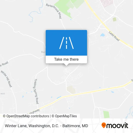 Winter Lane map