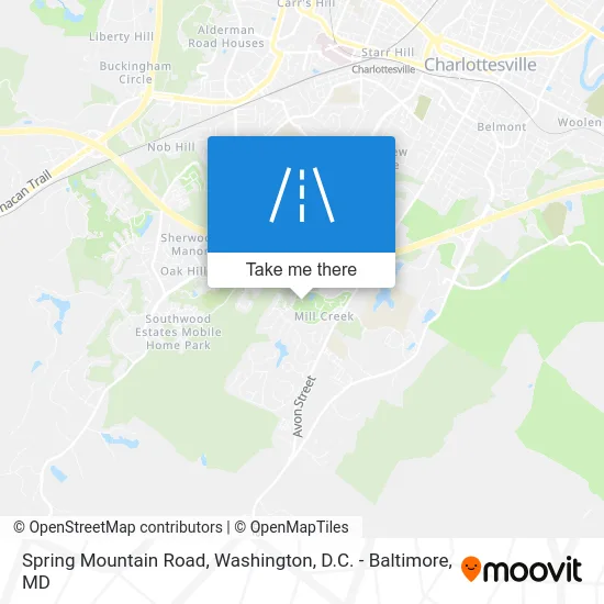 Spring Mountain Road map