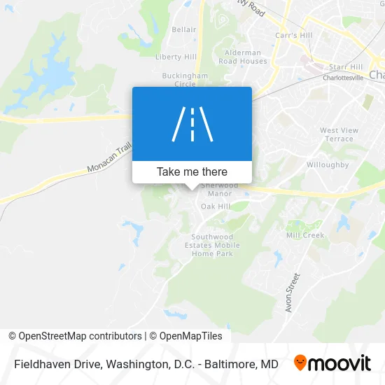 Fieldhaven Drive map