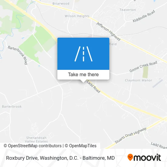Roxbury Drive map