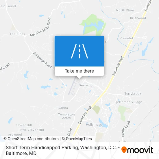 Short Term Handicapped Parking map