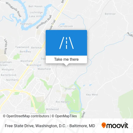 Free State Drive map