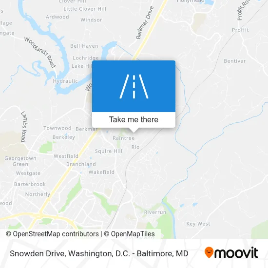 Snowden Drive map
