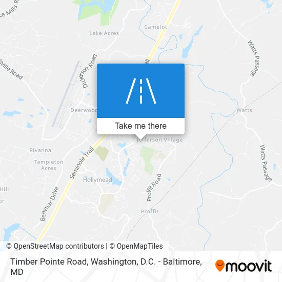 Timber Pointe Road map