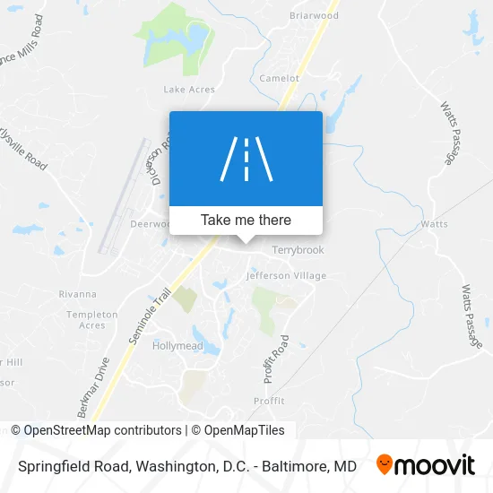 Springfield Road map