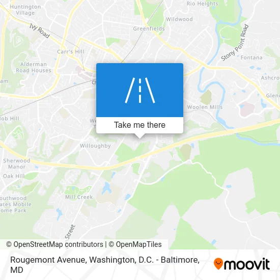 Rougemont Avenue map