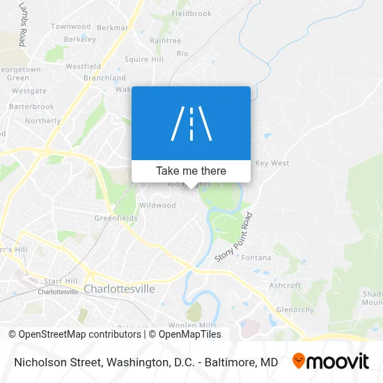 Nicholson Street map