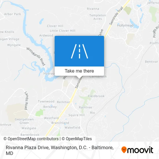 Rivanna Plaza Drive map