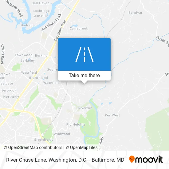 River Chase Lane map