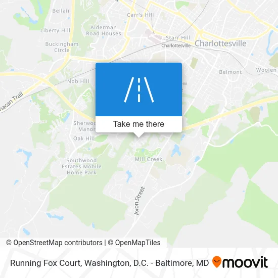 Running Fox Court map