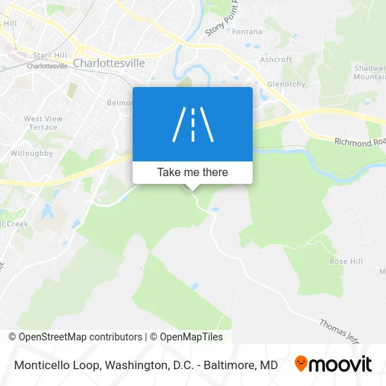 Monticello Loop map