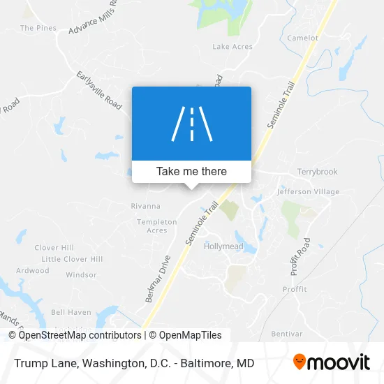 Trump Lane map