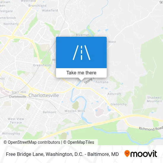 Free Bridge Lane map