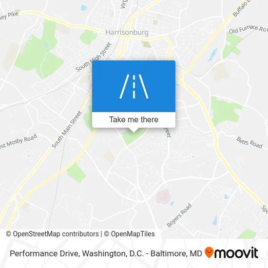 Performance Drive map