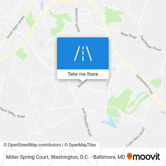 Miller Spring Court map