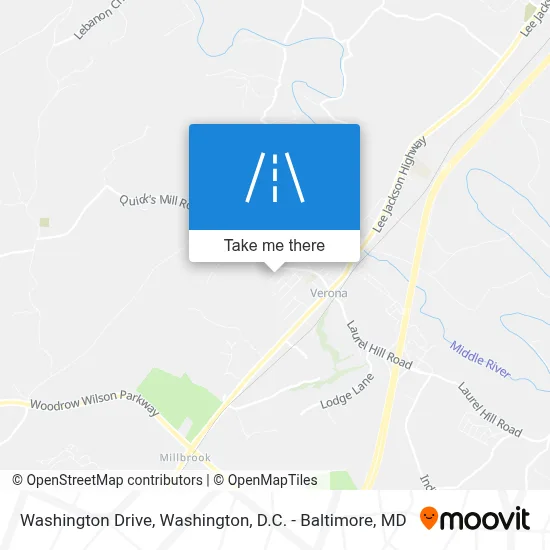 Washington Drive map