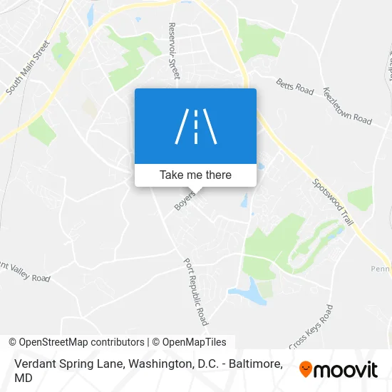 Verdant Spring Lane map
