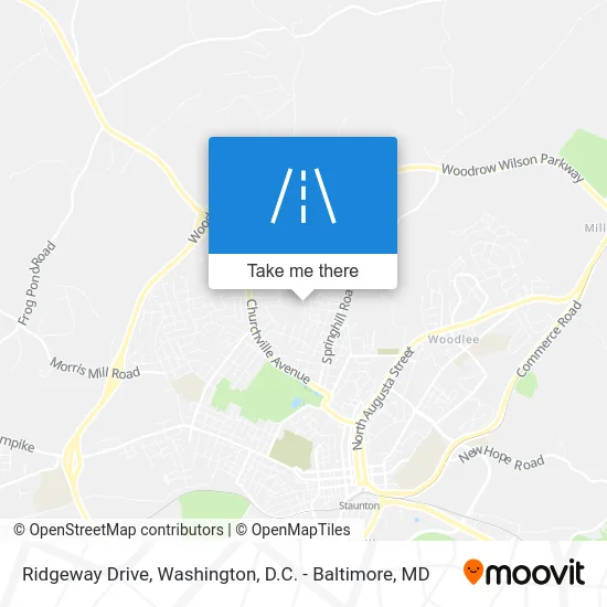 Ridgeway Drive map