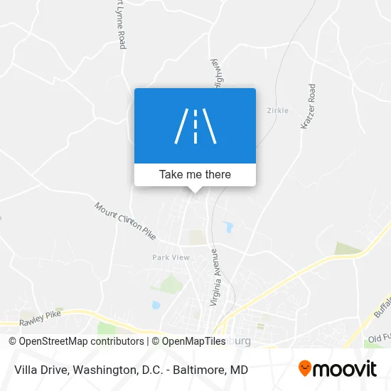 Villa Drive map