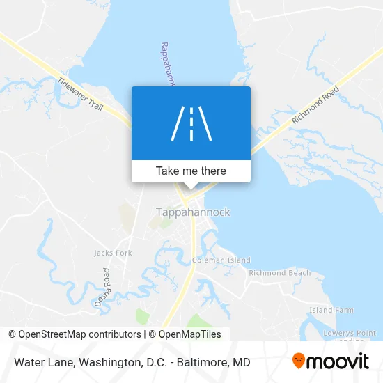 Water Lane map