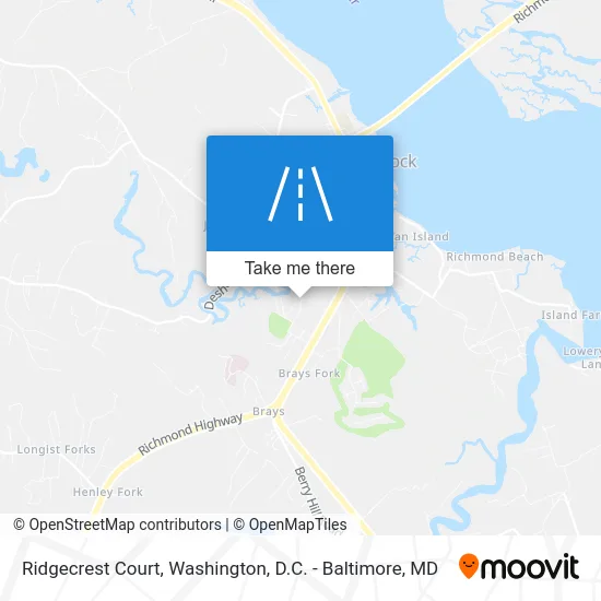 Ridgecrest Court map