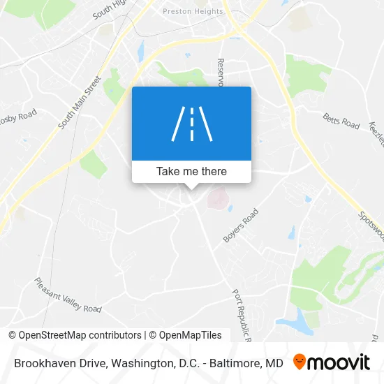 Brookhaven Drive map
