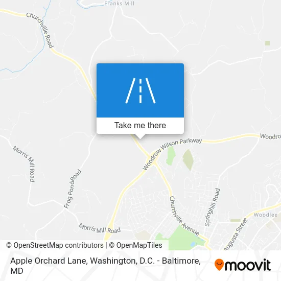 Apple Orchard Lane map