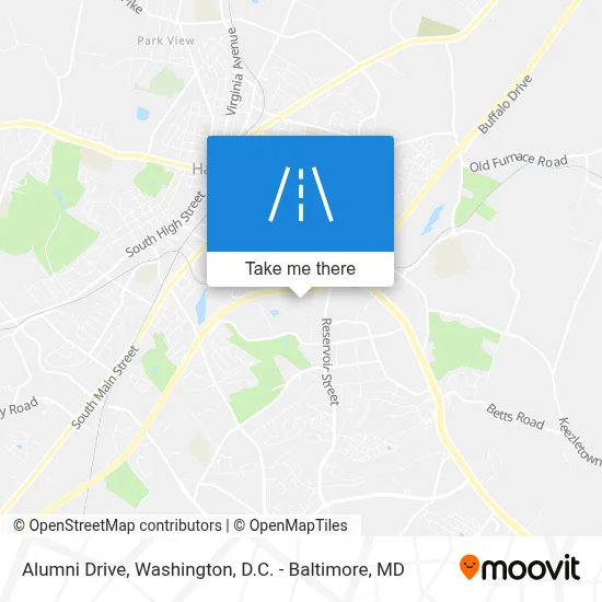 Alumni Drive map