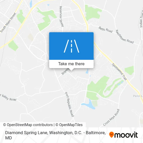 Diamond Spring Lane map