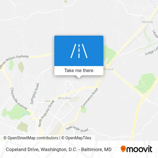 Copeland Drive map