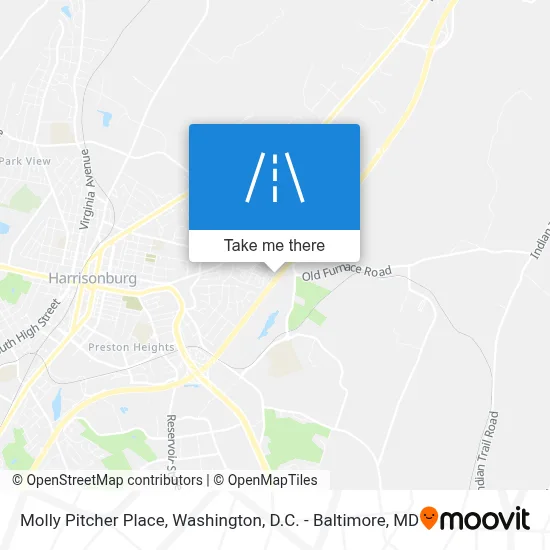 Molly Pitcher Place map