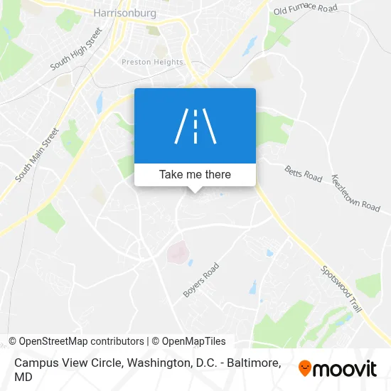 Campus View Circle map