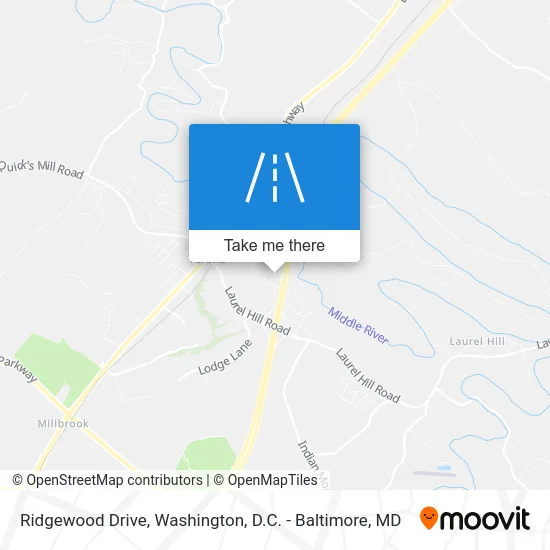 Ridgewood Drive map