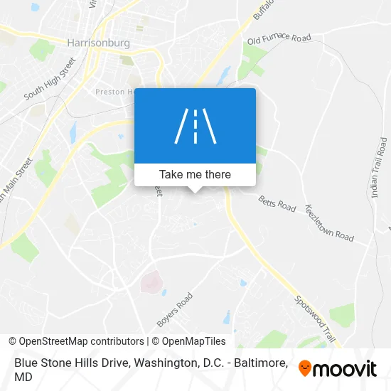 Blue Stone Hills Drive map