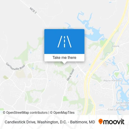 Candlestick Drive map