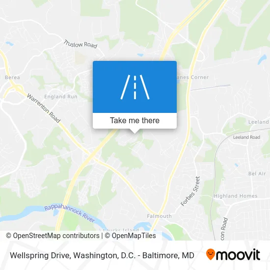 Wellspring Drive map