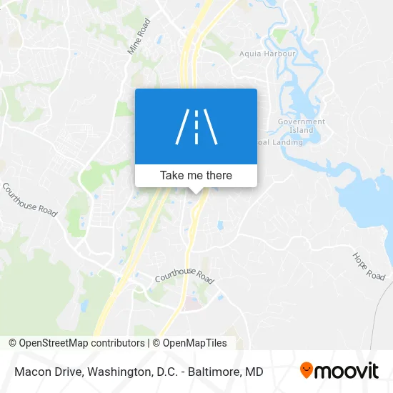 Macon Drive map