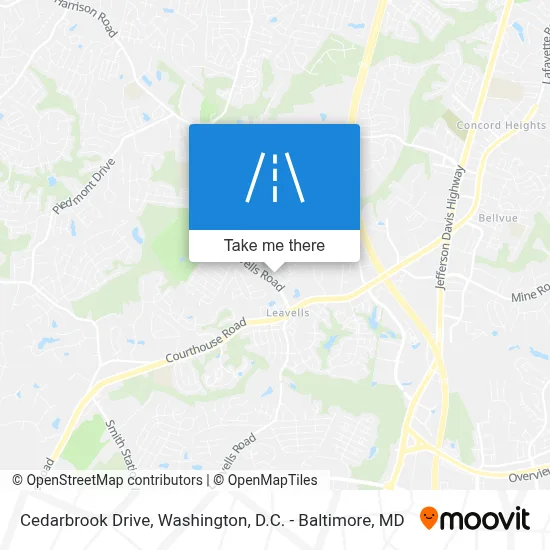 Cedarbrook Drive map