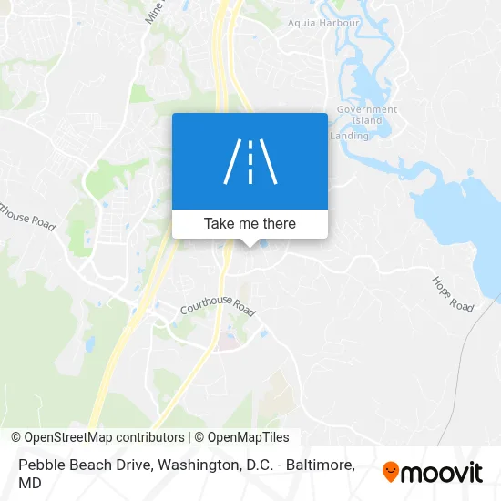 Pebble Beach Drive map