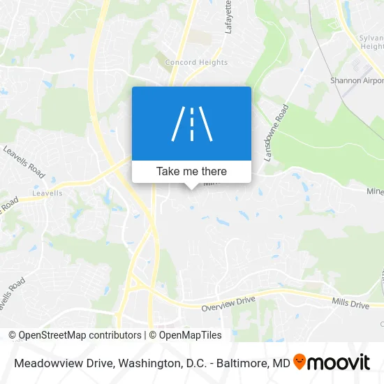 Meadowview Drive map