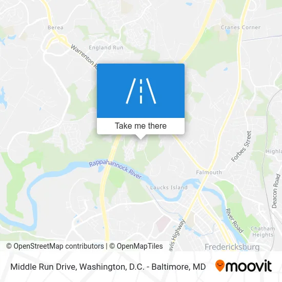 Middle Run Drive map