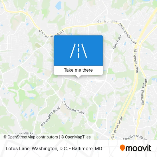 Lotus Lane map