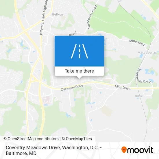 Coventry Meadows Drive map