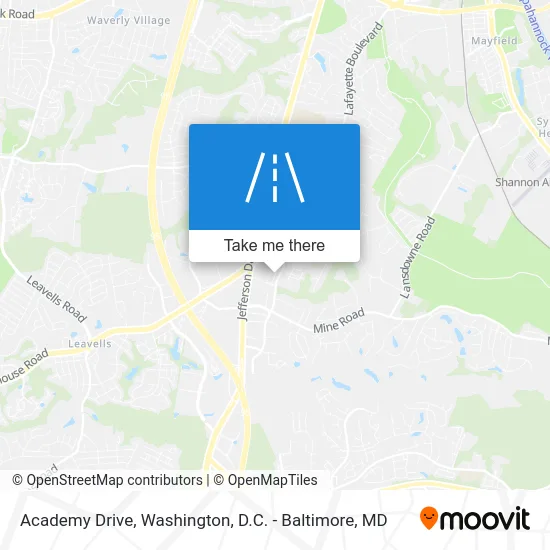 Academy Drive map