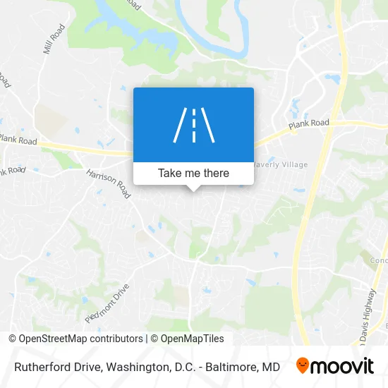 Rutherford Drive map