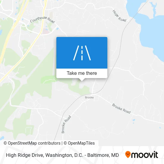 High Ridge Drive map