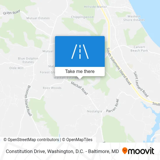 Constitution Drive map