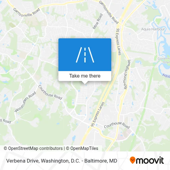 Verbena Drive map