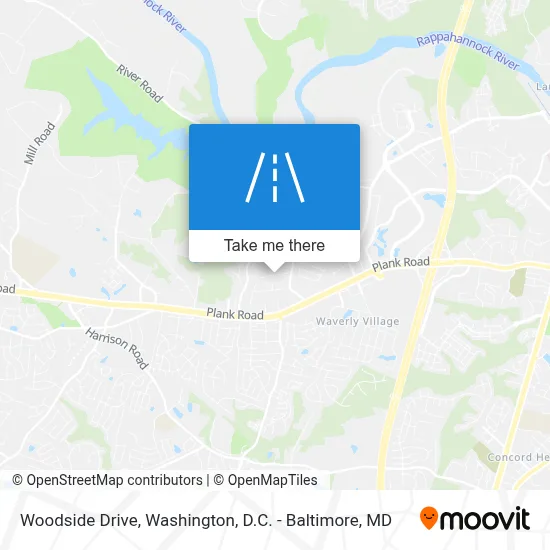 Woodside Drive map